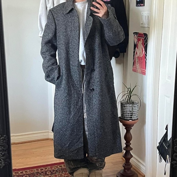 SOLD vintage 80s 100% wool coat 🍒 - Picture 6 of 7